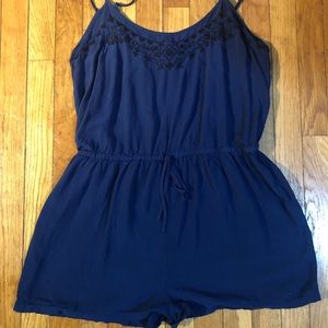 Navy Blue Romper